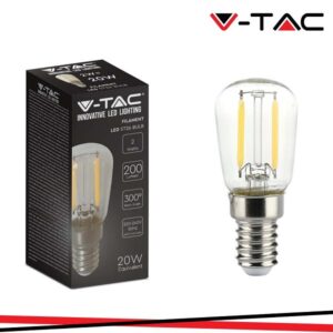 Lampada LED Filamento Piccola Pera E14 2w Luce Fredda 200 Lumen